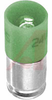 Lamp, Green LED, T-1 3/4 Midget Groove,24 VDC, 14 mA, 910 mcd, Replaces Incand. - 70011832 - Allied Electronics, Inc.