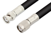TNC Male to BNC Male Cable 48 Inch Length Using RG8 Coax - PE34504-48 - Pasternack