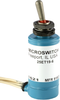 ET Series Toggle Switch, 1 pole, Electrically held- 2 position, Leadwire terminal, Standard Lever -- 25ET19-6 - Image