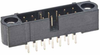 4+4 Pos. Male DIL Vertical Throughboard Conn. Jackscrews - M80-5000842 - Harwin Plc