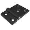 Surface Mount Hinge, 60 mm size, with Mounting CSK Holes, Zinc Alloy, Black Powder coated - EH-DHFM-6090 - Southco
