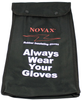 PIP Novax 148-21 Black Nylon Glove Bag - 10 in Width - 15 in Length - 616314-45097 - 616314-45097 - R. S. Hughes Company, Inc.