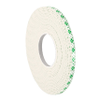 3M 4004 Double Coated Urethane Foam Tape White 0.5 in x 5 yd Roll -- 4004 0.5IN X 5YD - Image