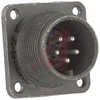connector,metal circ,box mount recept,no bkshl,size 14s,5 #16 solder pin contact - 70143494 - Allied Electronics, Inc.