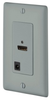Datacommunication Face Plate with Jack - ISFH110GY - Hubbell Incorporated