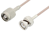 Reverse Polarity TNC Male to BNC Male Cable 12 Inch Length Using RG316 Coax - PE3C3414-12 - Pasternack