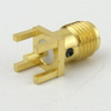 SMA Female (Jack) PCB Connector Thru Hole, Solder, Gold Plated Brass Body, Length 0.53 In - SC8051 - Fairview Microwave Inc.