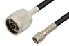 Reverse Polarity SMA Male to N Male Cable 60 Inch Length Using RG58 Coax, RoHS - PE34727LF-60 - Pasternack