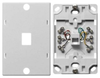 Datacommunication Face Plate with Jack - NS725W - Hubbell Incorporated