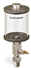 Clear View Single Feed Manual Lubricator, 1 pt Acrylic Reservoir, 1/2” Male NPT - B4461-016AB4W - Oil-Rite Corp.