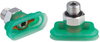 Bellows suction cup (oval) for high dynamic on curved, oily surfaced workpieces SPOB1f 35x15 SI-55 G1/8-AG -- 10.01.06.03736 - Image