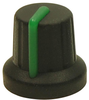 Soft Touch Knob, Black/green, 16Mm; Shaft Type Multicomp Pro - 02AH4569 - Newark, An Avnet Company