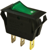 Switch, Rocker Illuminated, Spst, 15A, 250V, Green; Switch Operation Multicomp Pro - 11M0372 - Newark, An Avnet Company