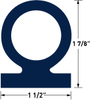60 Durometer EPDM Profile Centerbulbs -- PR8122