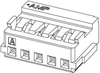 Wire-Board Connector Receptacle, 14 Position, 1.5Mm; Product Range Amp - Te Connectivity - 08P0614 - Newark, An Avnet Company