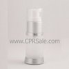 Airless Bottle, Clear Cap, Natural Collar, Clear Body -- CPR06CNC - 005 - Image