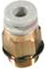 Fitting, Pneumatic, straight male connector, Uni 1/4 port, for 10mm tube -- 70071638