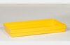 Eagle Yellow High Density Polyethylene 34 gal Basin - 26 1/4 in Width - 6 1/2 in Height - 51 1/2 in Overall Diameter - 048441-60313 - 048441-60313 - R. S. Hughes Company, Inc.