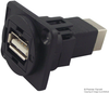Usb Adapter, Usb 2.0 A-B Rcpt, Nickel; Usb Connector Convert From Cliff Electronic Components - 53Y3092 - Newark, An Avnet Company