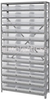 Storage Shelving with Bins - 1275-109CL - Simplastics