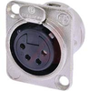 Connector, receptacle, 4 Pole, Female, Nickel Housing - 70088280 - Allied Electronics, Inc.