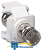 Leviton BNC QuickPort Snap-In Module - Nickel Plated - 41084-BWF - TelephoneStuff.com