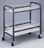 Glassware cart with two large wire baskets -- GO-09378-00