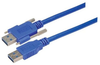 USB 3.0 Cable, Type A/A with Thumbscrew Hardware 0.3M - MUS3A00019-03M - MilesTek Corporation