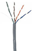CAT5e Unshielded Plenum Rated PVC Ethernet Cable - 24 AWG 4 Pair - Gray -- KLTCMP24/4P-1NL5E-8B - Image
