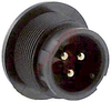 Connector; #12; Solder Cup; 3; Pin; Gold over Nickel 600 V - 70025488 - Allied Electronics, Inc.