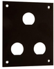Universal Steel Sub-Panel With Three 0.630 D-Holes, Black Rohs Compliant L-Com - 07AH3431 - Newark, An Avnet Company