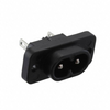 PWR ENT RCPT IEC320-C8 PNL SLDR -- 685-6160.0012