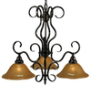 1768EBONY Mid. Chandeliers-Glass Down - 436463 - Capital Lighting, Inc.
