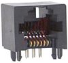 Jack; 6; Black Glass-filled, High-temperature Nylon; Gold; 0.62 in.; 0.52 in. - 70190516 - Allied Electronics, Inc.