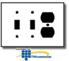 Leviton 3-Gang 2-Toggle 1-Duplex Combination Device.. - 84121-40 - TelephoneStuff.com