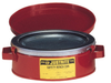 Justrite Red Steel 1 qt Safety Can - 5 1/2 in Height - 4 7/8 in Overall Diameter - 697841-00282 - 697841-00282 - R. S. Hughes Company, Inc.