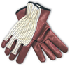 PIP 60-3140 Black/Brown/White Large Cotton Full Fingered Work & General Purpose Gloves - Wing Thumb - Nitrile Palm & Fingertips Coating - 9.8 in Length - 616314-06036 - 616314-06036 - R. S. Hughes Company, Inc.