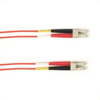 1-m, LC-LC, 50-Micron, Multimode, Plenum, Red Fiber Optic Cable -- FOCMP50-001M-LCLC-RD - Image