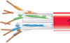 1,000Ft CAT6 Solid Bulk Cable 550-MHZ UTP Red CMP Plenum, Box - EYN869B-PB-1000 - Black Box