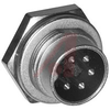 connector,circular din,male panel recept,front mt,5 silver-pltd solder contact - 70013396 - Allied Electronics, Inc.