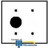 Leviton 2-Gang 1-Blank 1-Single 1.406 Inch Dia. Device.. - 86085 - TelephoneStuff.com