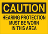 Brady B-401 Polystyrene Rectangle Yellow Personal Protection Equipment (PPE) Sign - 10 in Width x 7 in Height - TEXT: CAUTION - 25464 - 754476-25464 - R. S. Hughes Company, Inc.