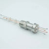 Thermocouple Feedthrough, Type T, 2 Pairs, Screw-type Connector, 0.5″ NPT Fitting - A0414-1-NPT - MPF Products, INC.
