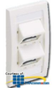 Panduit® Mini-Com Sloped Executive Series Faceplate.. - CFPSE4 - TelephoneStuff.com