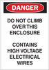 Brady B-555 Aluminum Rectangle White Electrical Safety Sign - 10 in Width x 14 in Height - 43364 - 754476-43364 - R. S. Hughes Company, Inc.