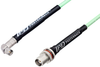 SMA Male Right Angle to TNC Female Bulkhead Low Loss Cable 60 Inch Length Using PE-P142LL Coax, RoHS - PE3C1173-60 - Pasternack