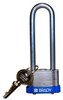 Blue Key Retaining Steel Padlock - 123246 - Brady Corporation