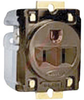 Electrical Receptacle; 15 A; 125 VAC; Brown; Brass; Brass; Steel; Brass; 75 deg - 70116157 - Allied Electronics, Inc.
