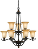 GE5009SE Mid. Chandeliers-Glass Up - 700314 - Capital Lighting, Inc.