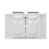 1-Gang Horizontal Duplex Weatherproof Covers, Thermoplastic Standard Size Glossy Finish - 3151 - Suzhou Ele Mfg Co., Ltd.